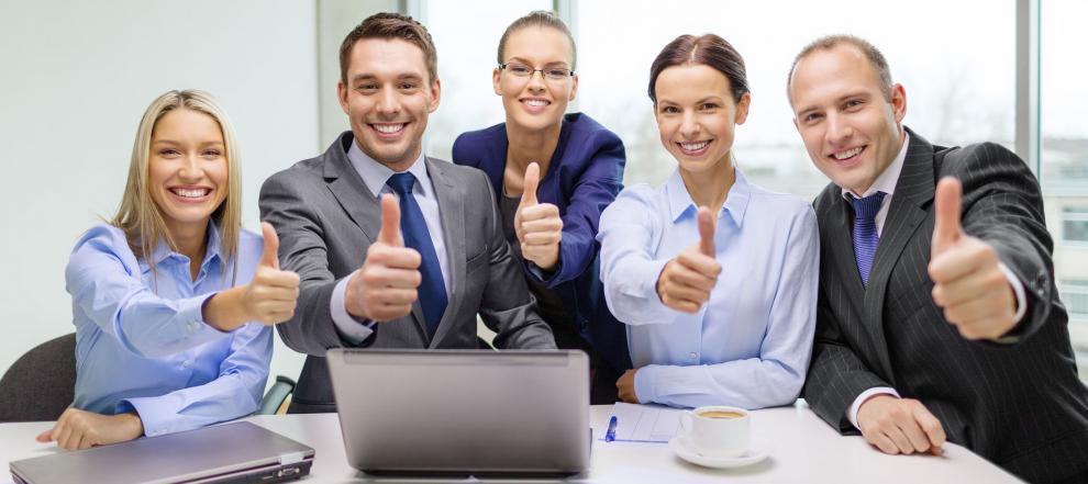 alliance one llc team giving thumbs up